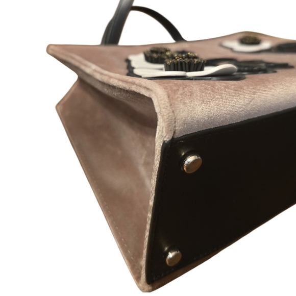 Kate Spade Cameron Street Velvet Embellished Sam Handbag in EUC - Picture 7 of 16